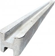 Betonový sloupek průběžný na 2,0 m plot (280 cm) hladký