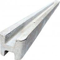 Durchlaufender Betonpfeiler für 2,0 m Zaun (280 cm) glatt