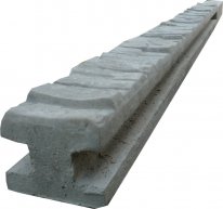Durchlaufender Betonpfeiler für 1,5 m Zaun (220 cm) mit Muster