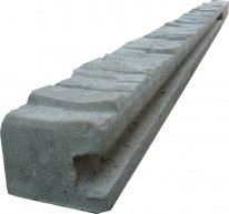 Betonendpfeiler für 1,0 m Zaun (160 cm) mit Muster