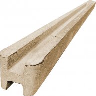 Durchlaufender Betonpfeiler für 2,0 m Zaun (280 cm) glatt