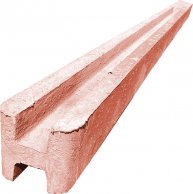 Durchlaufender Betonpfeiler für 2,0 m Zaun (280 cm) glatt