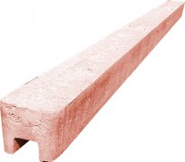 Betonendpfeiler für 1,0 m Zaun (160 cm) glatt