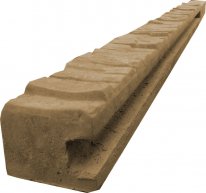 Betonendpfeiler für 2,0 m Zaun (280 cm) mit Muster